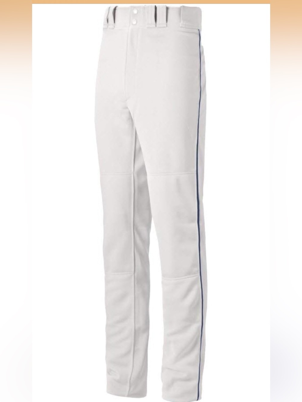 Mizuno Youth Select Pro Piped G2 Pants, White/Royal, X-Large 1837/bb2-1